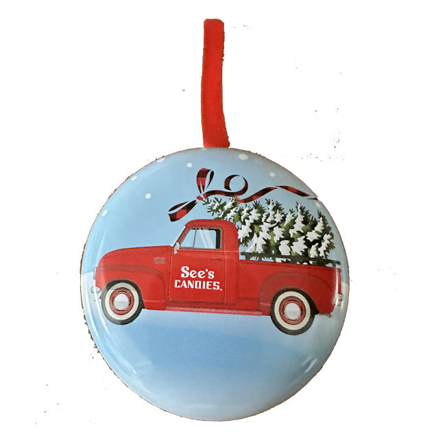 Car Lollypop Tin / Christmas Car Tin