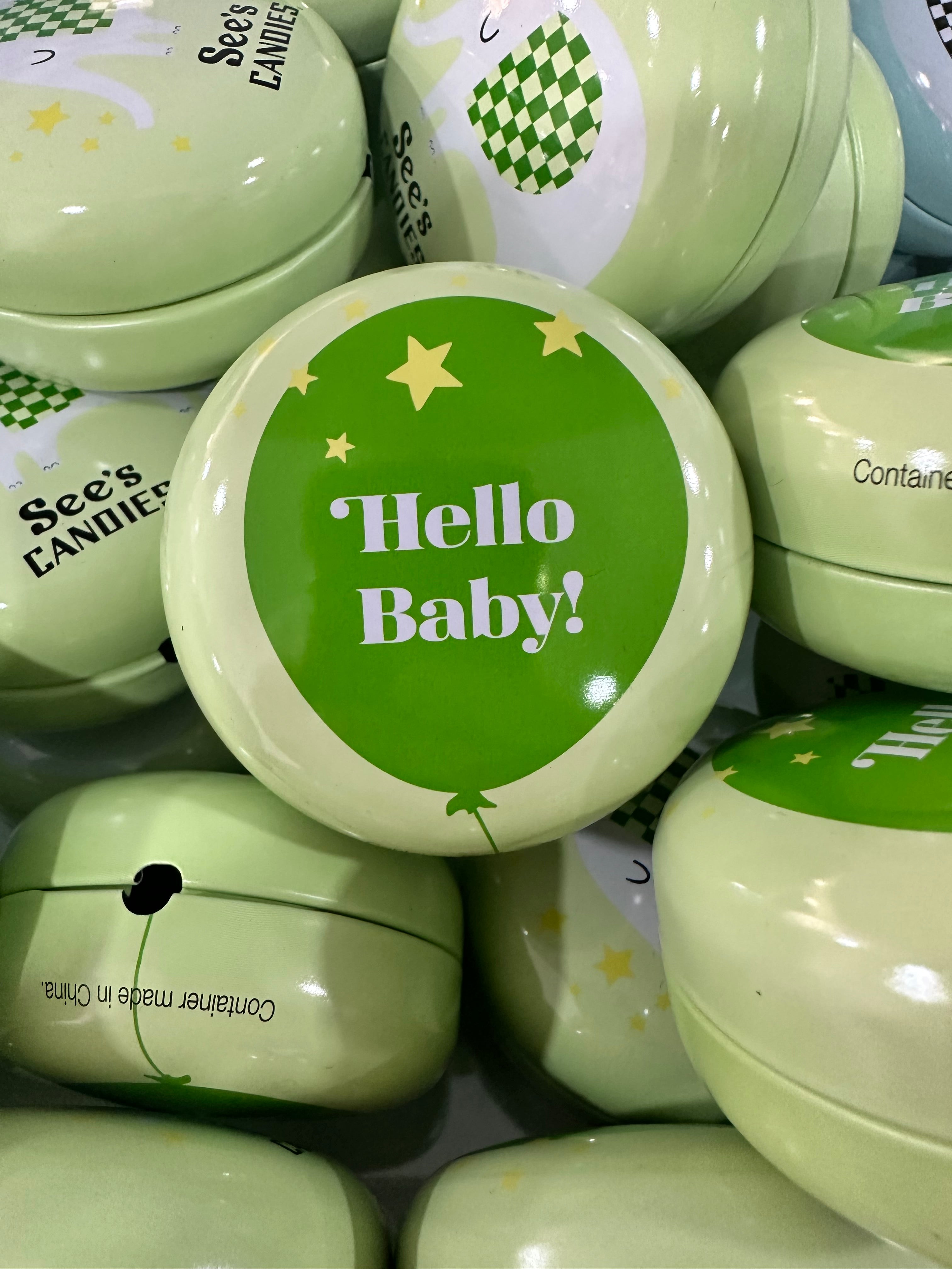 Hello Baby Tin - Hello Baby Lollypop Tin