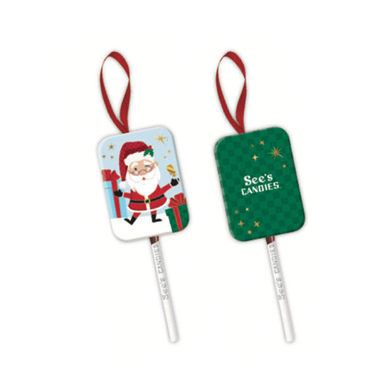 Joy Santa Lollypop Cover Tin - Santa Lollipop Tin
