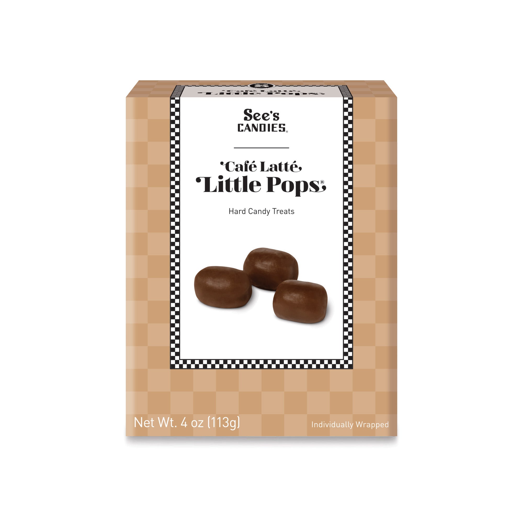 Cafe Latte Little Pops - Coffee Latte Candies