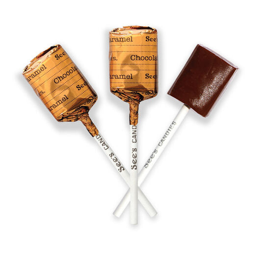 Chocolate Caramel Lollypops - Chocolate Caramel Lollipops