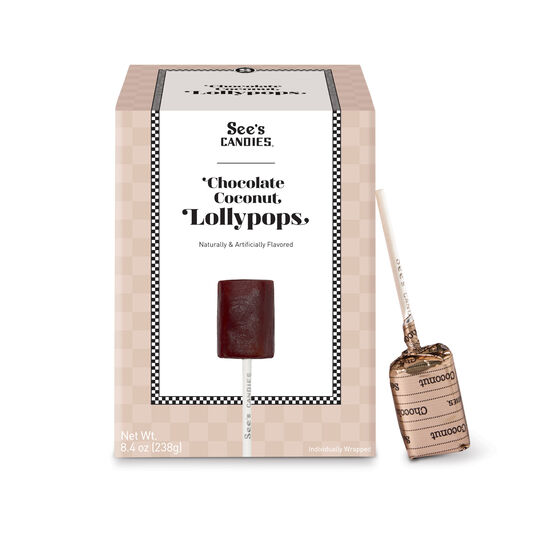 Chocolate Coconut Lollypops - Paletas de Chocolate con Coco