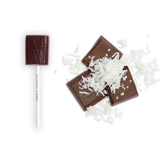 Chocolate Coconut Lollypops - Paletas de Chocolate con Coco