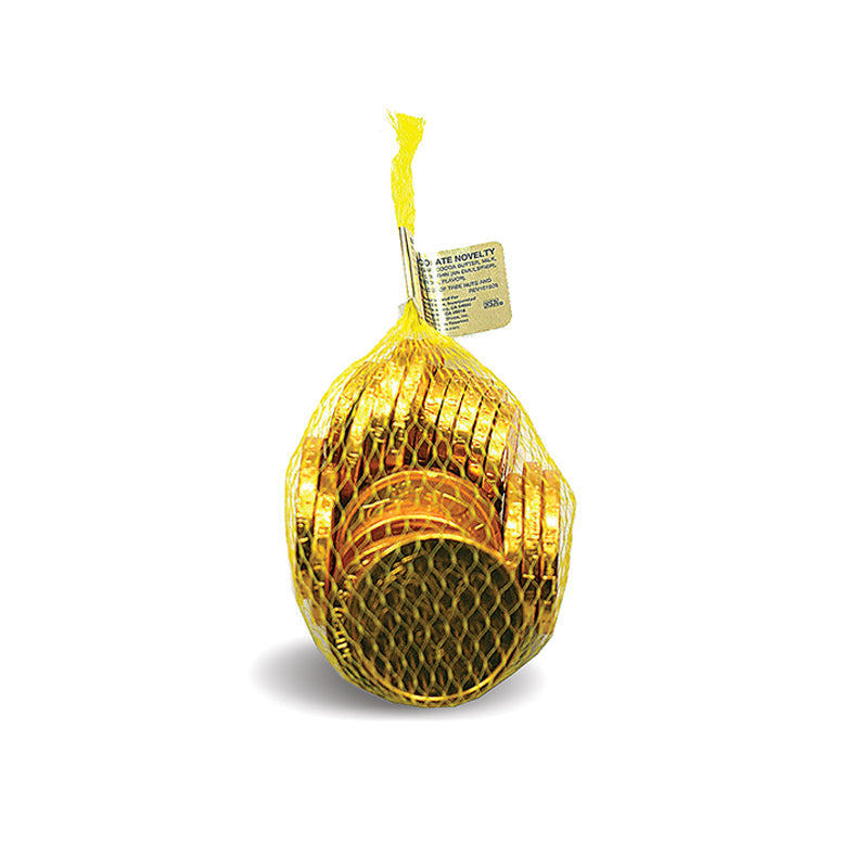 Gold Foil Coins Bagged - Milk Chocolate Coins