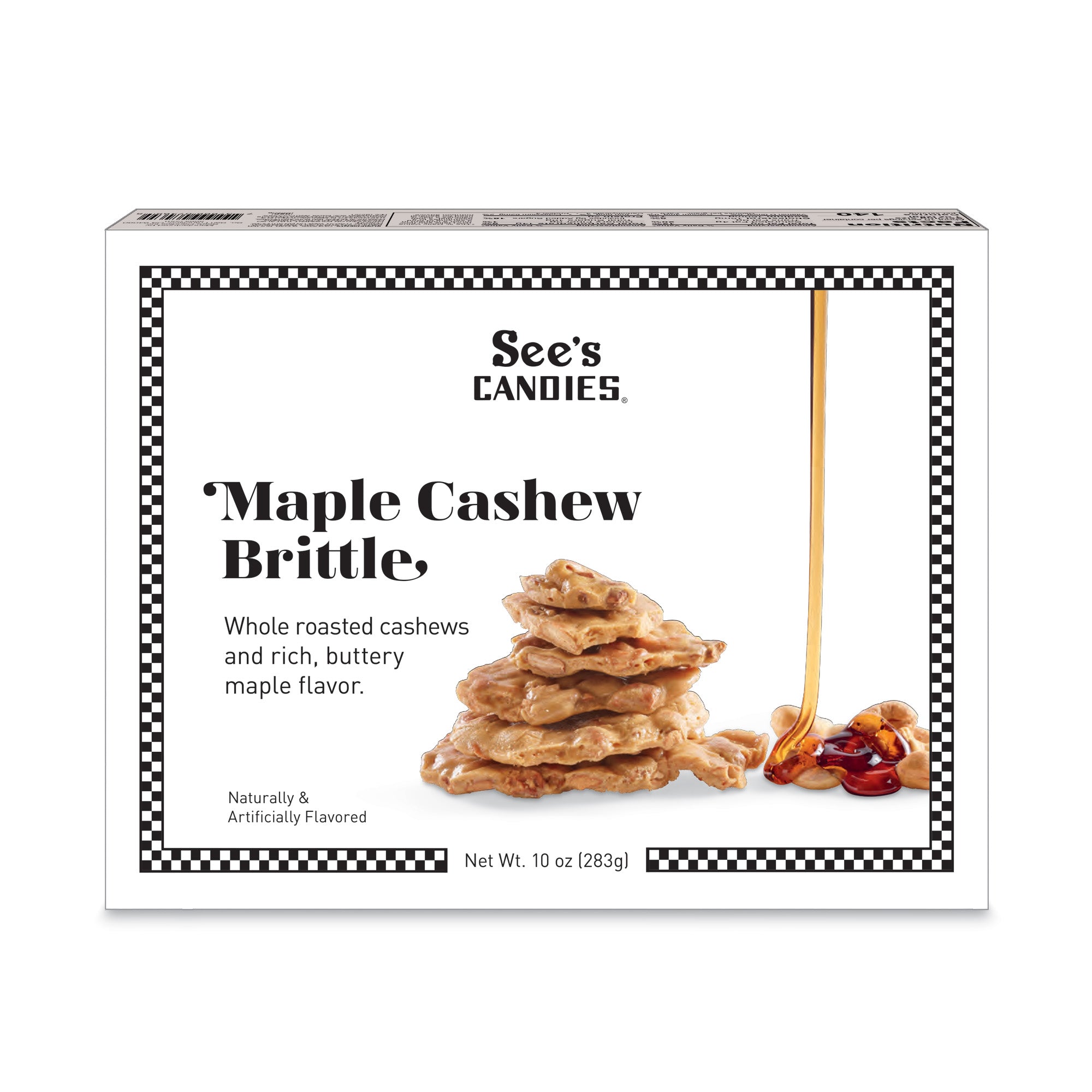 Maple Cashew Brittle - Maple Crunch Candy with Cashews