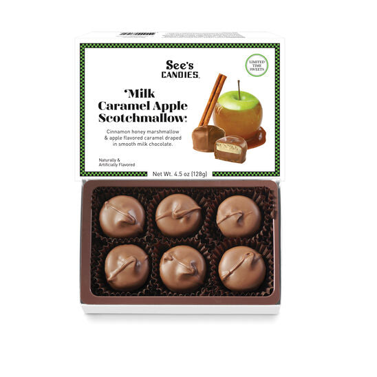 Milk Caramel Apple Scotchmallow - Apple-Flavored Caramel and Marshmallow Covered in Milk Chocolate