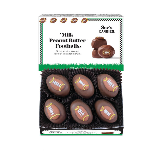 Milk Peanut Butter Footballs