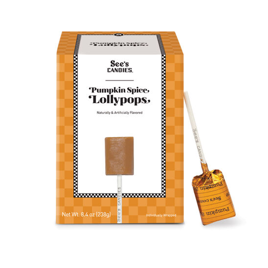 Pumpkin Spice Lollypops / Paletas de Calabaza