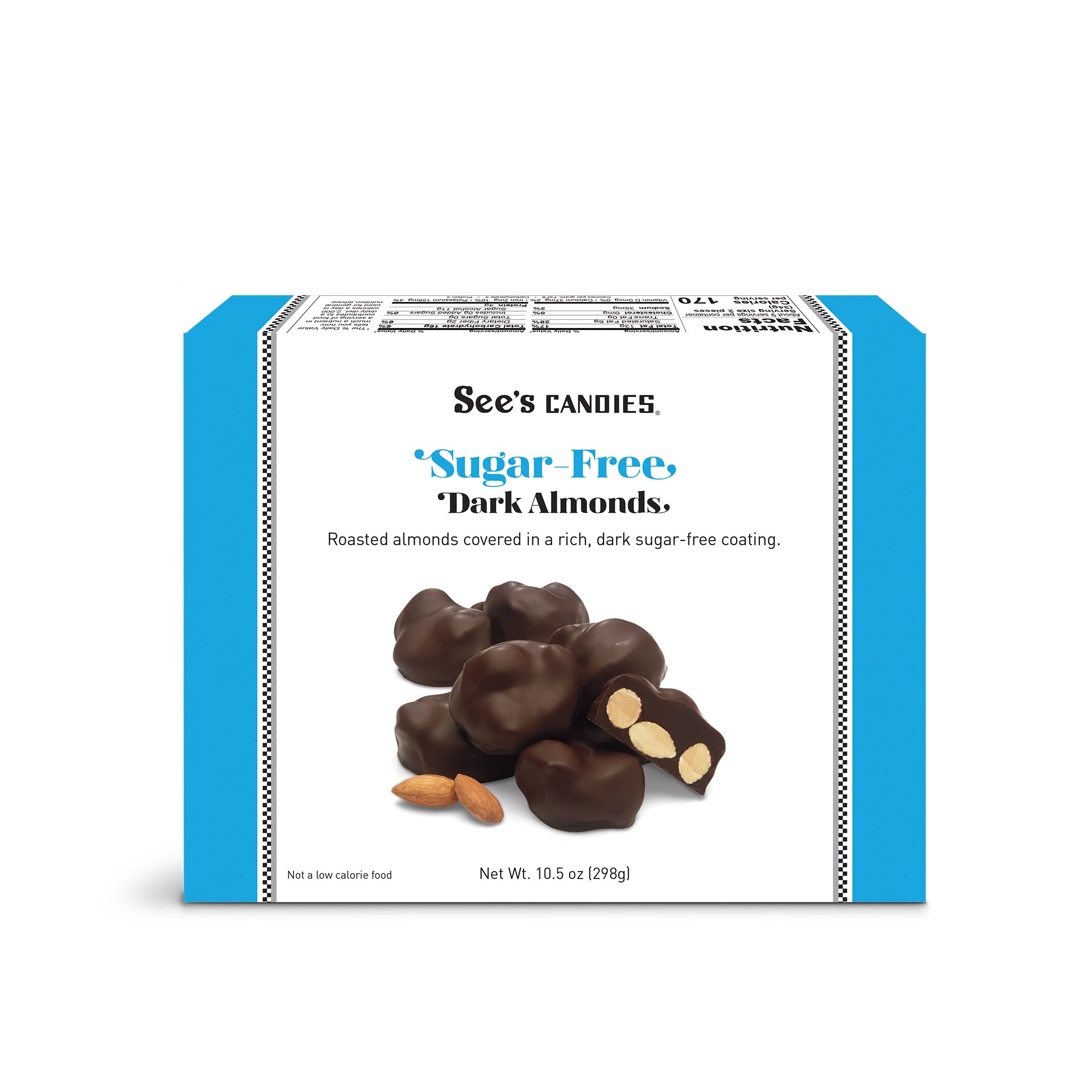 Sugar Free Dark Almonds - Sugar-Free Dark Chocolate Almonds