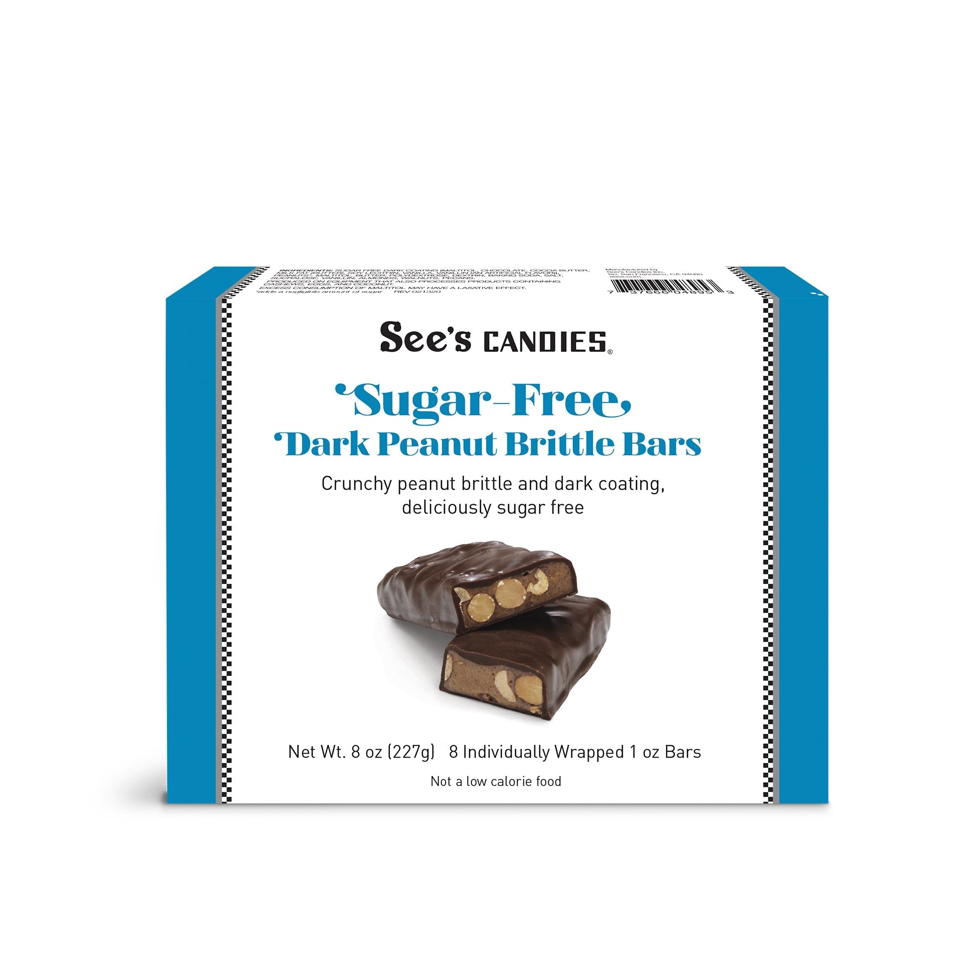 Sugar Free Dark Peanut Brittle Bars - Sugar-Free Peanut Brittle Bars