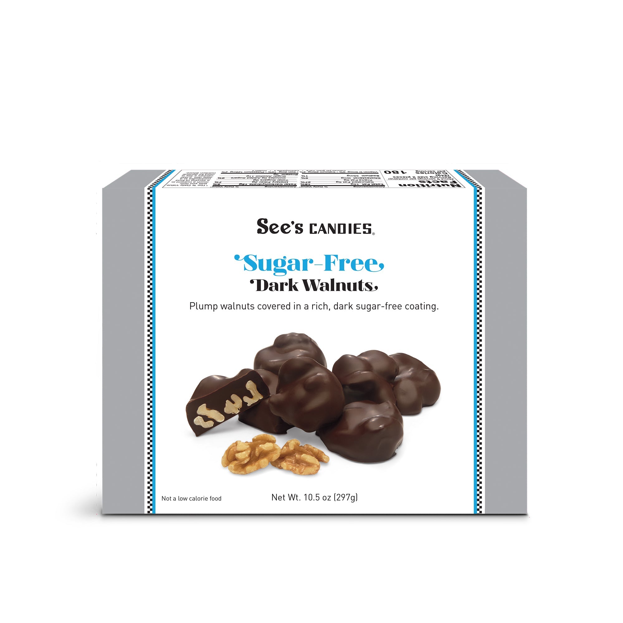 Sugar Free Dark Walnuts - Sugar-Free Dark Chocolate Walnuts