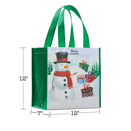Sweet Snowman Tote - Snowman Tote Bag
